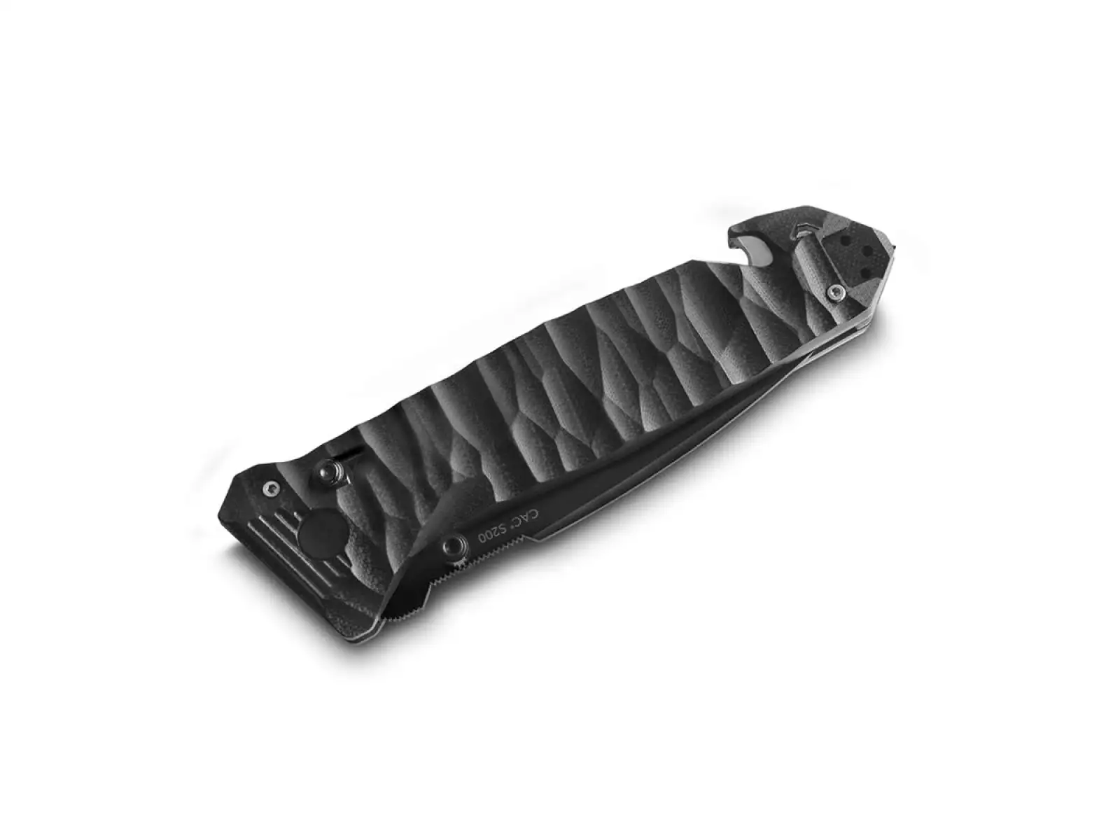 TB Outdoor CAC S200 Französische Armee PA6 FV Messer Textur schwarze