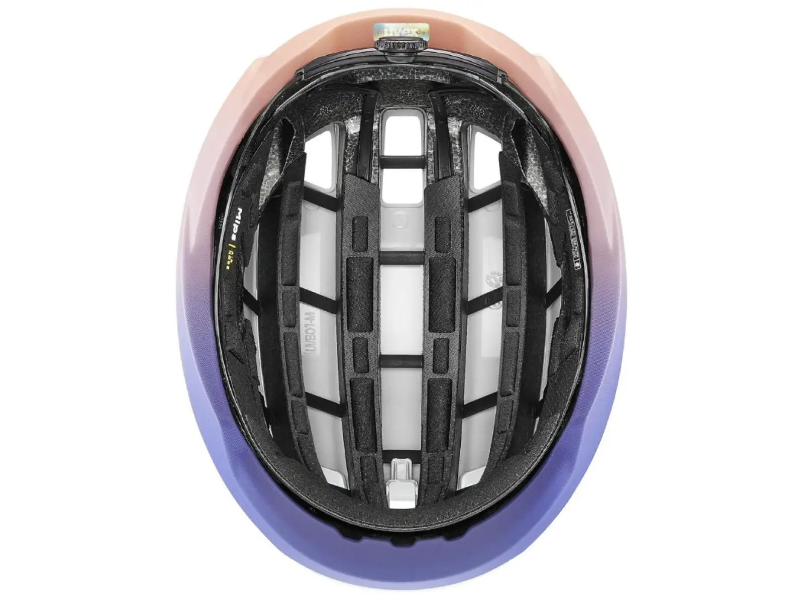 Uvex Surge Aero MIPS Rennradhelm White/Lila Apricot Matt