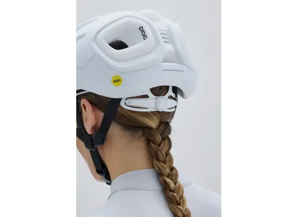 POC Amidal Rennradhelm Hydrogen White/Uranium Black Matt