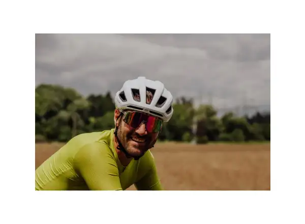 Force Strive Fahrradbrille transparent/rosa verspiegeltes Glas