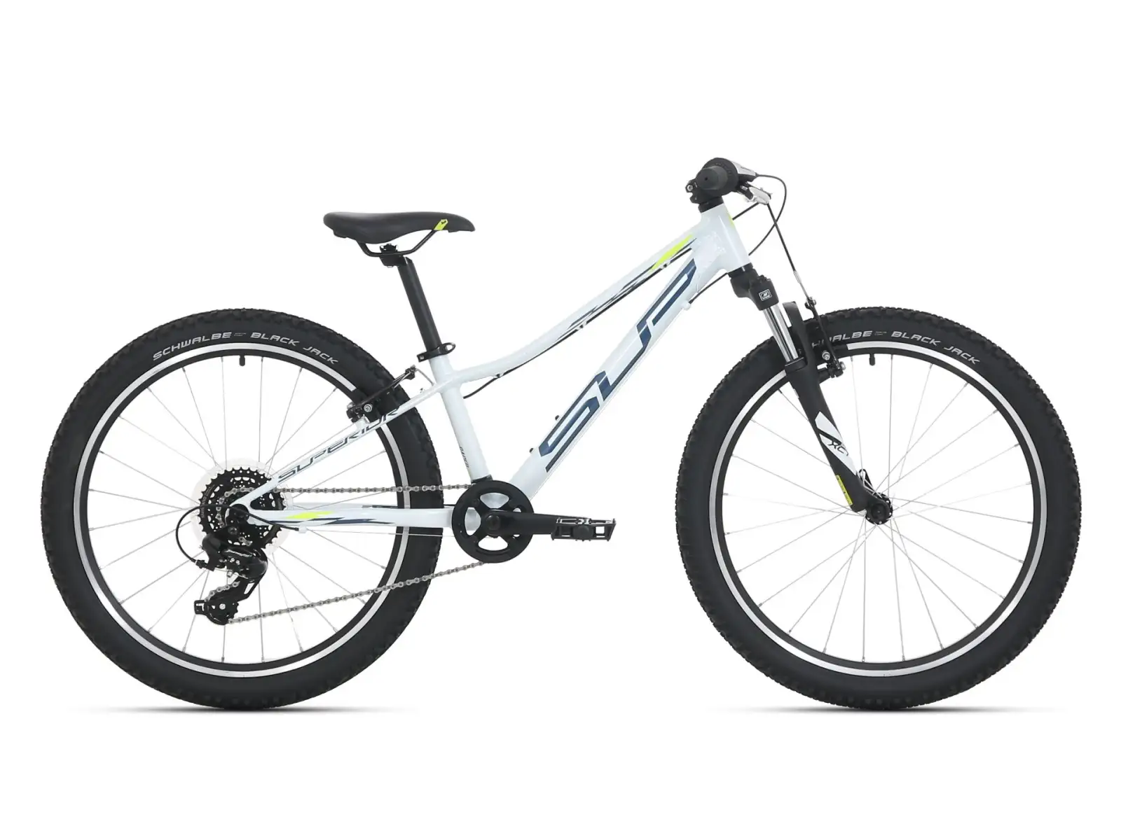 Superior Racer XC 24 Gloss White/Blue/NeonYellow Kinder-Mountainbike
