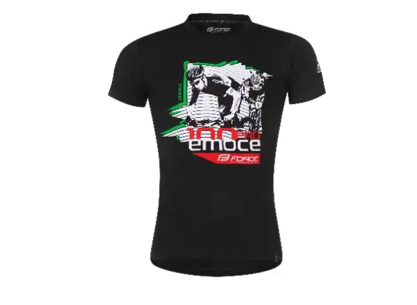 Force Stricken Herren T-Shirt Kurzarm Schwarz