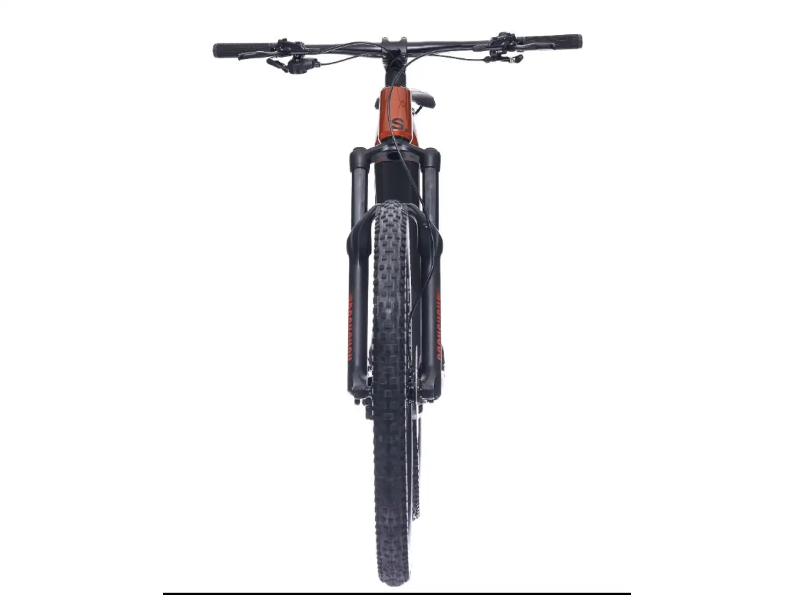 Superior eXF 9019 B fully suspended electric bike in Gloss Copper/Matte Black.
