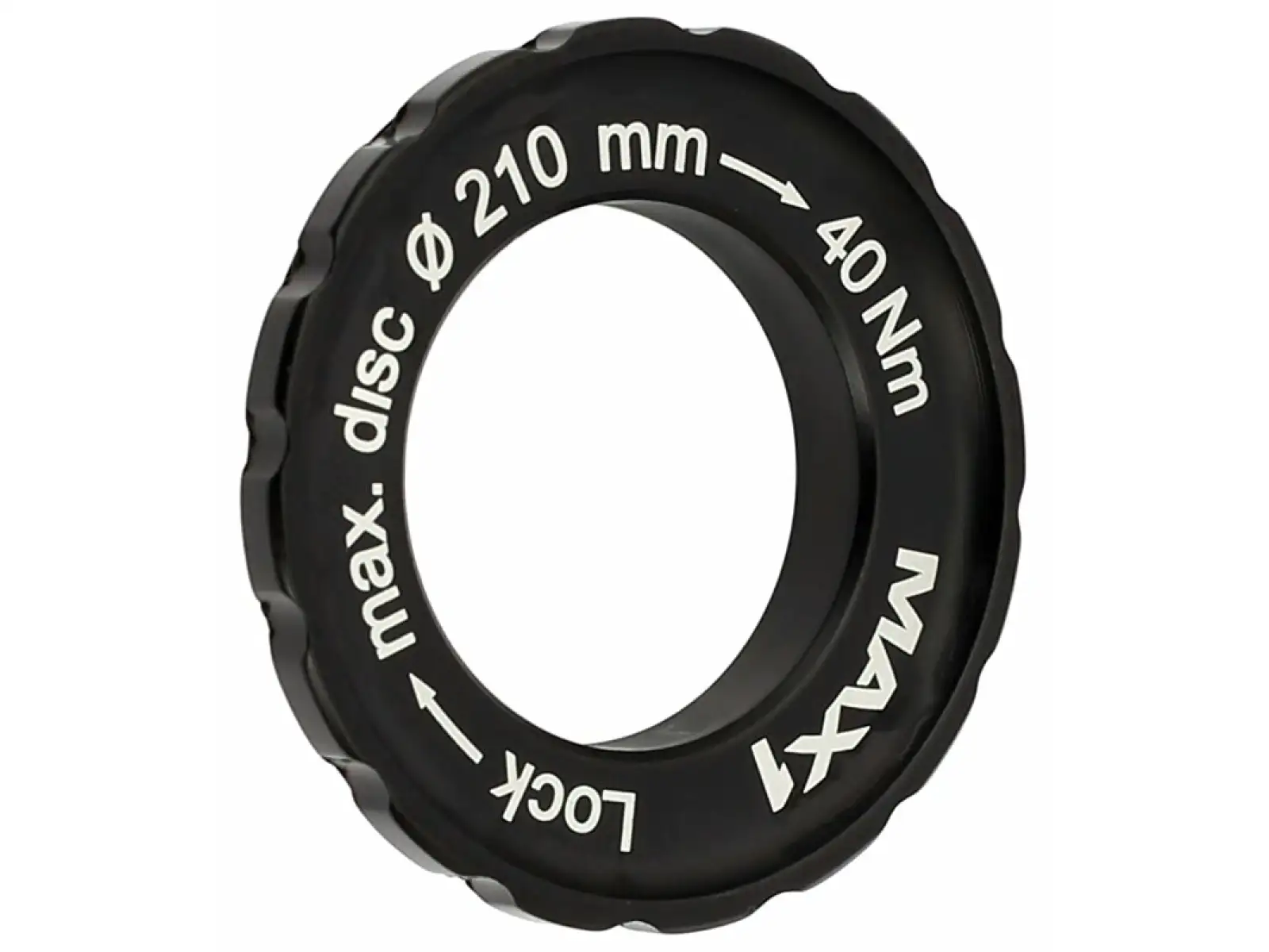 MAX1 Zentralverschluss/6-Loch-Adapter Schwarz