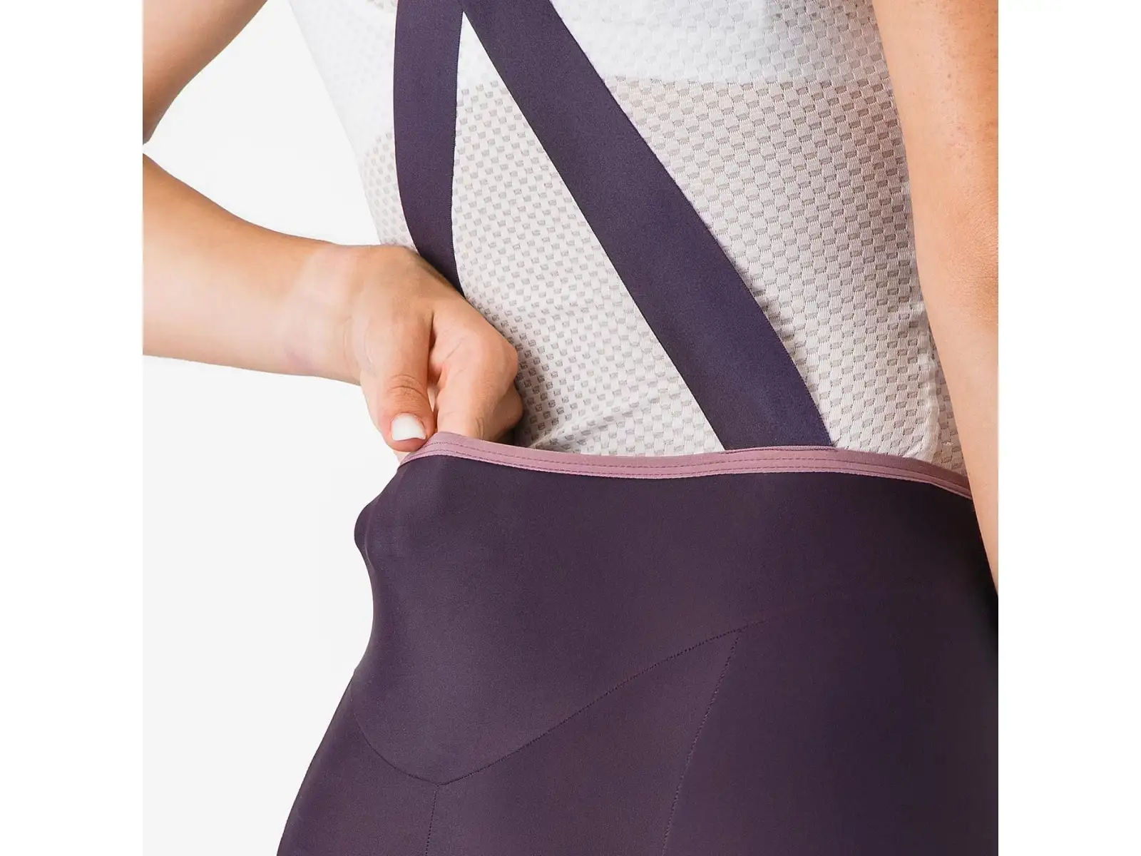 Castelli Prima 2 DT Damen-Trägerhose mit Sitzpolster Dark Night Shade/Deep Purple
