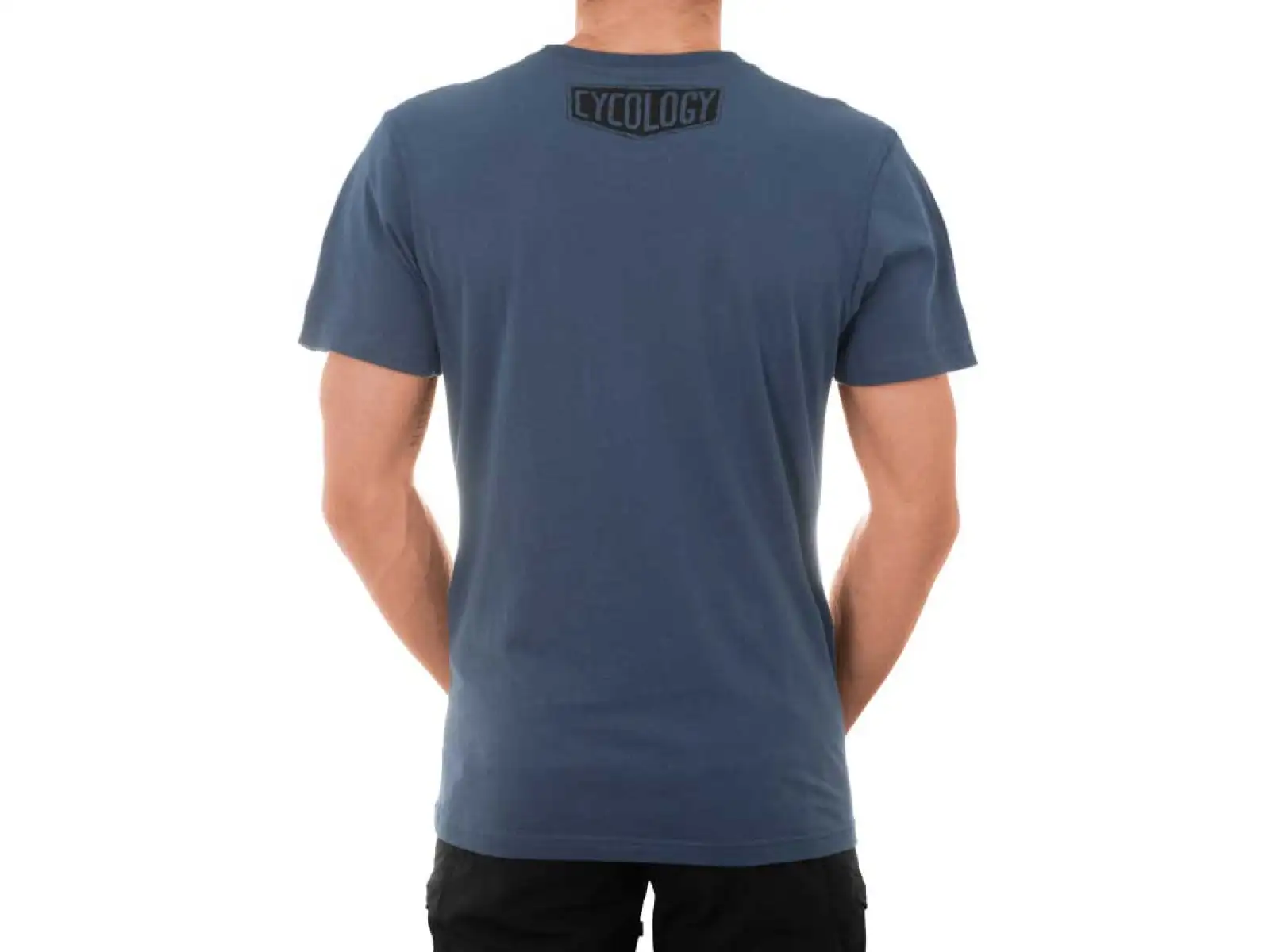 Cycology Road Trip MTB Herren-T-Shirt mit kurzen Ärmeln blau Größe M