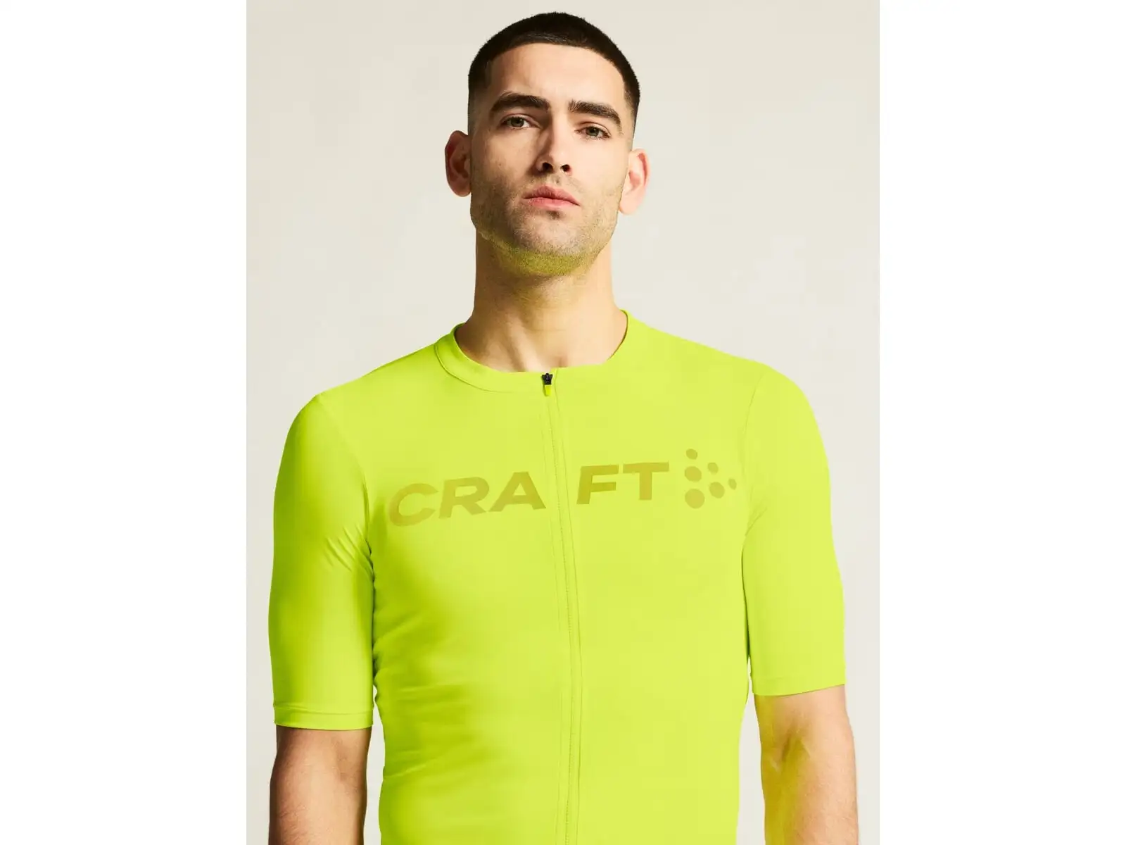 Craft Endur Logo Herrentrikot Kurzarm gelb