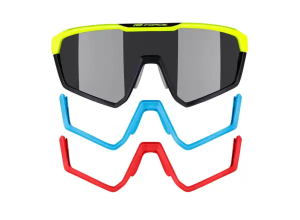 Force Apex Brille in fluo-schwarz/schwarzer Linse