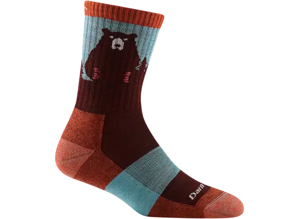 Darn Tough Bear Town Socken – Damen – Burgundy