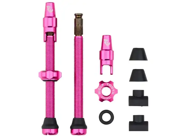 Wolf Tooth Tubeless Ventile Click Valve kit 60mm rosa