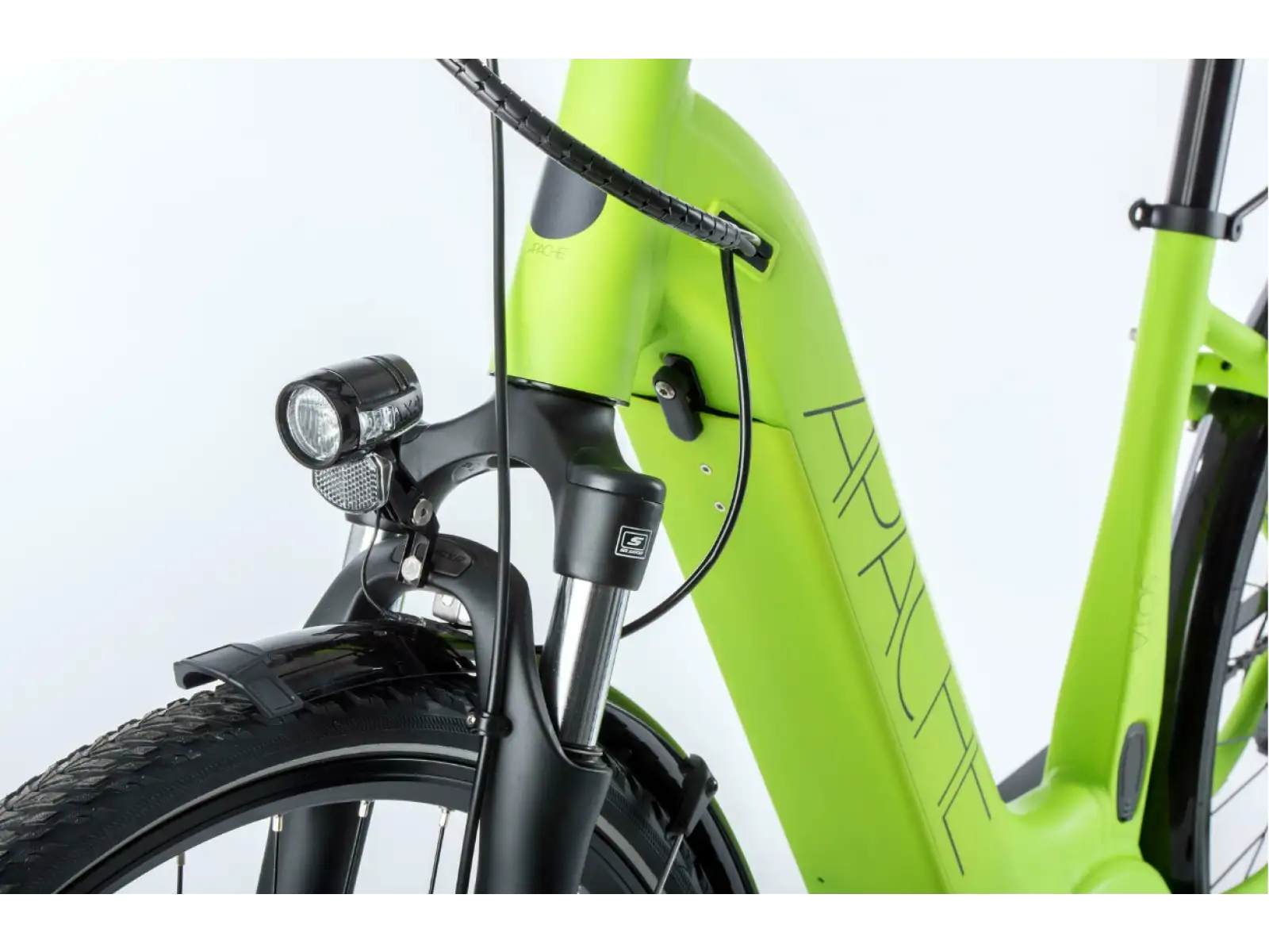 Apache Sota E-Reiserad mit Tiefem Einstieg (Bosch Active Plus 500 Wh) Acid Green