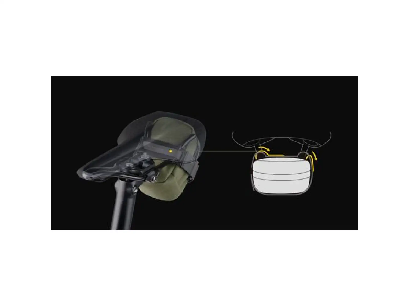 Topeak Elementa SeatBag Slim XS 0,2 l Satteltasche Schwarz