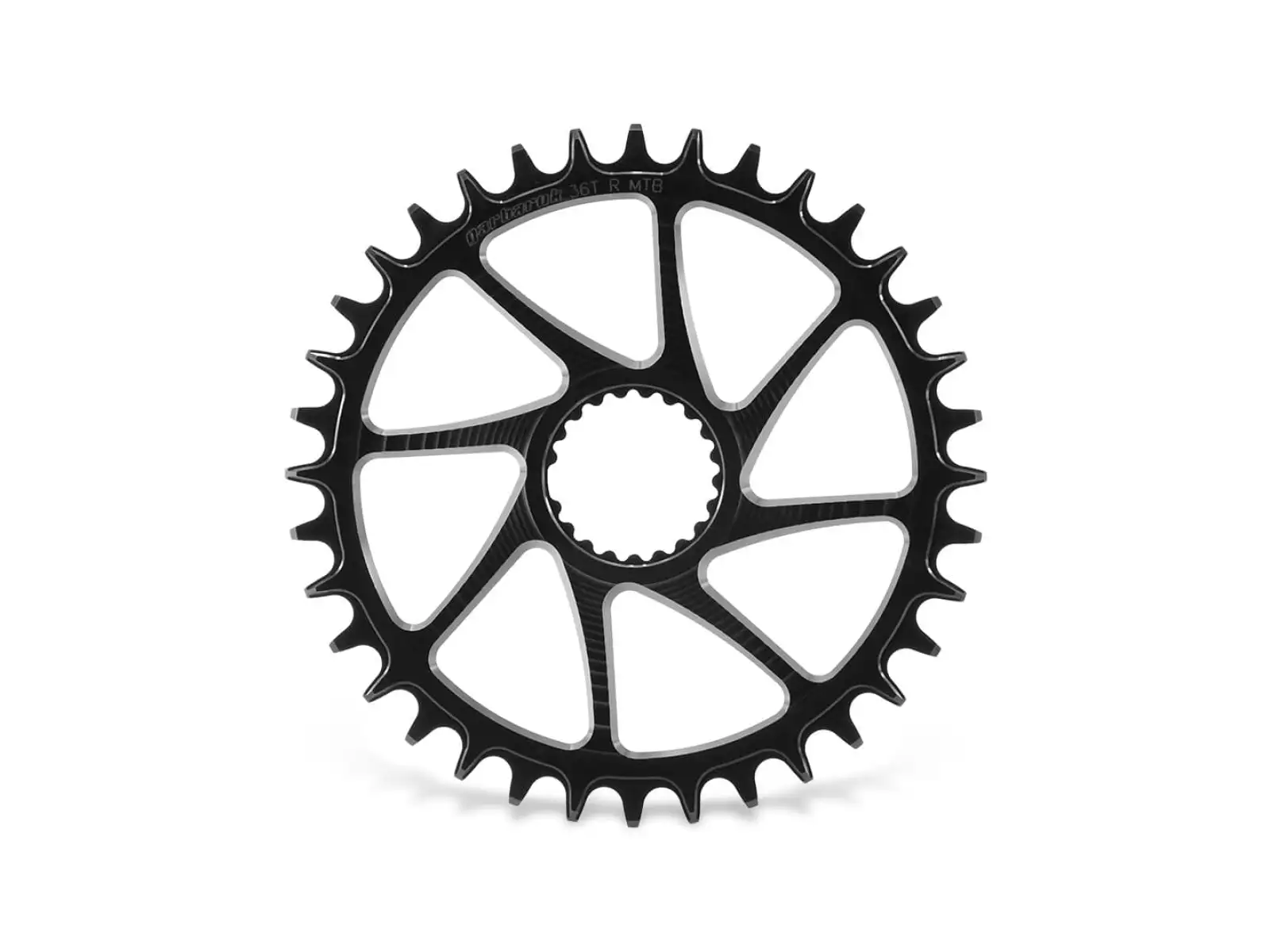 Garbaruk Round MTB Kettenblatt für Shimano 7100/8100 in Blau.