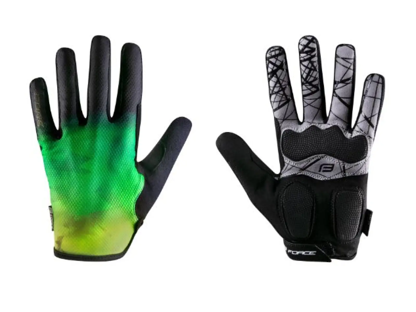 Force Core Unisex MTB Handschuhe in Fluo/Grün
