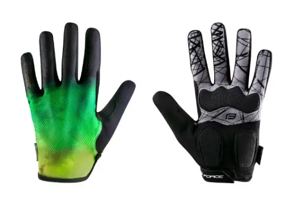 Force Core Unisex MTB Handschuhe in Fluo/Grün