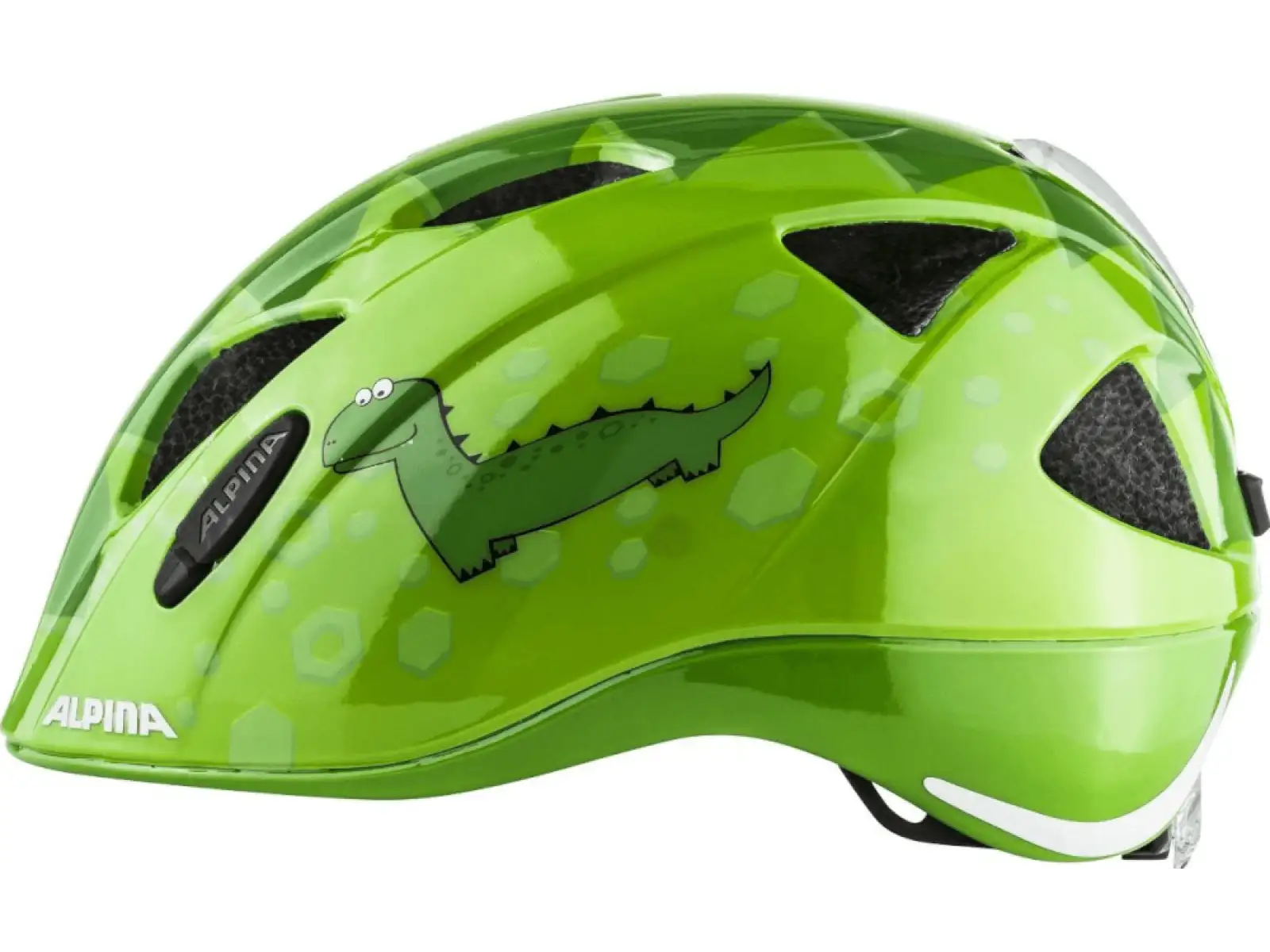 Alpina Ximo Flash Kinderhelm Green Dino