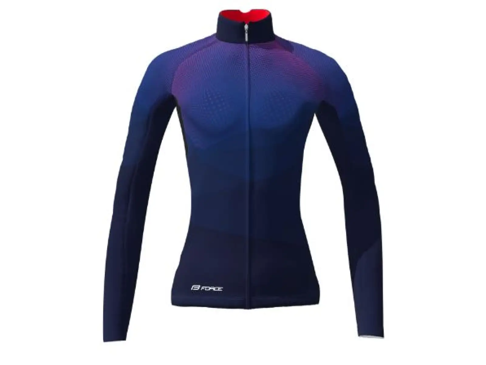 Force Brisk Damen Wintertrikot blau/rot