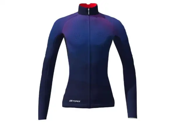 Force Brisk Damen Wintertrikot blau/rot