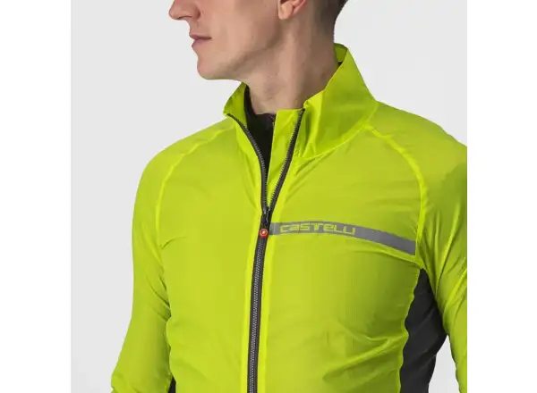 Castelli Squadra Stretch Herrenjacke Electric Lime/Dunkelgrau