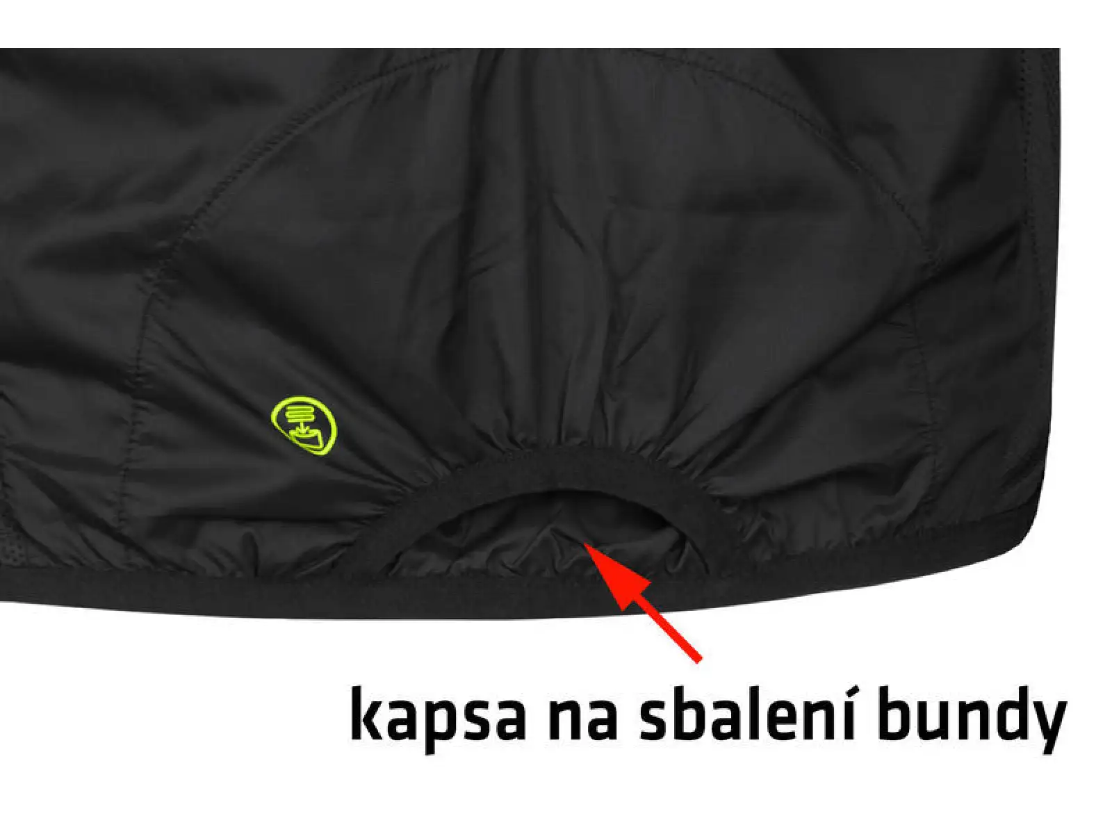Etape Bora 2.0 Herren Windjacke Schwarz/Gelb Fluo
