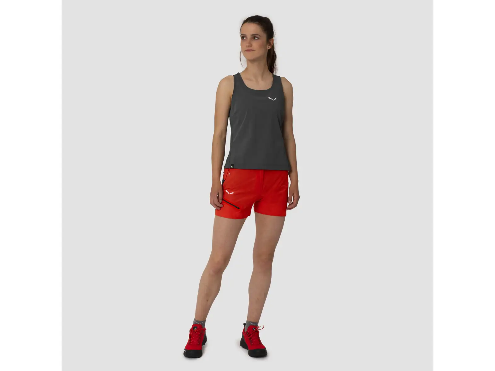 Salewa Pedroc PRO Durastretch Cargo Damen Shorts Flame