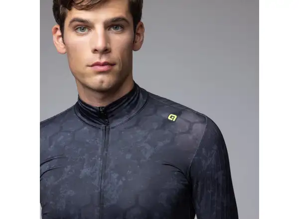 Alé R-EV1 Grafenium Herren gefüttertes Radtrikot Black