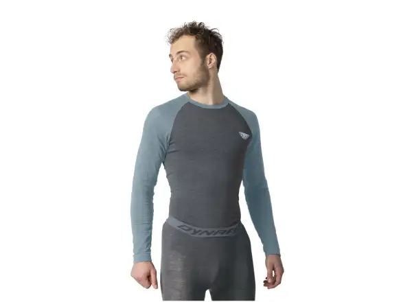 Dynafit Tour Light Merino Herren Langarmshirt Smoke Blue