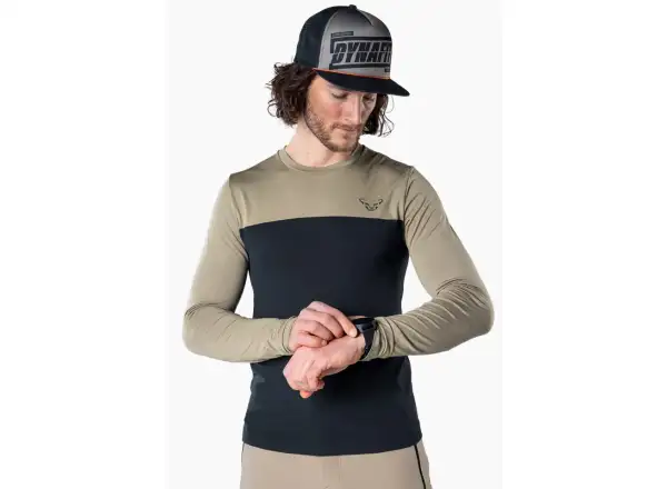Dynafit Traverse S-Tech Herrenlangarmshirt Blaubeere/Fels-Khaki