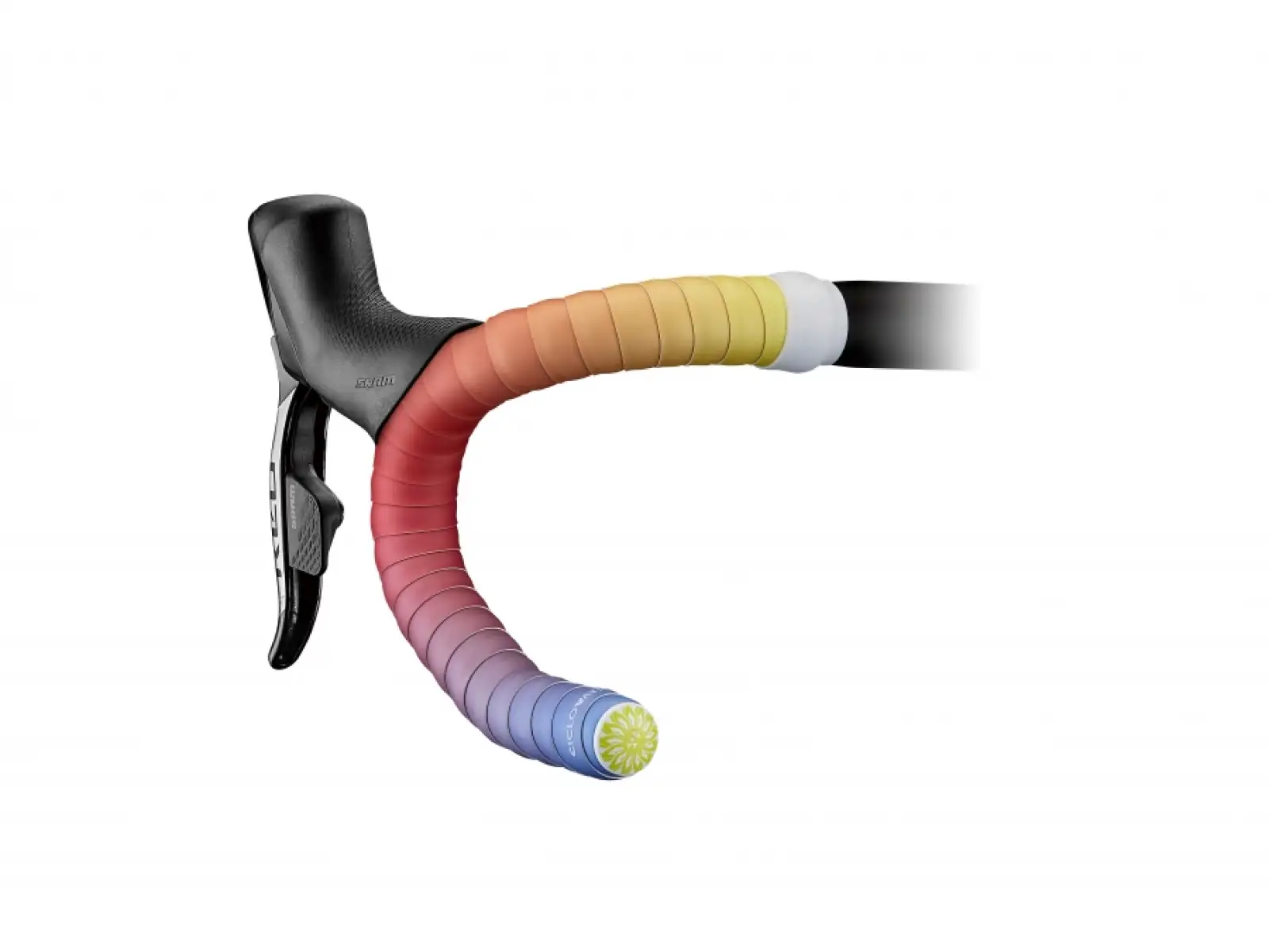 Ciclovation Poly Touch Lenkerband Ombre Rainbow