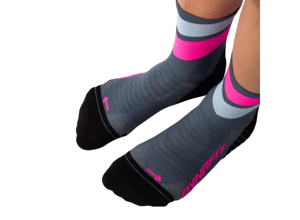 Dynafit Ultra Mid Laufsocken Cinder/Pink Glo