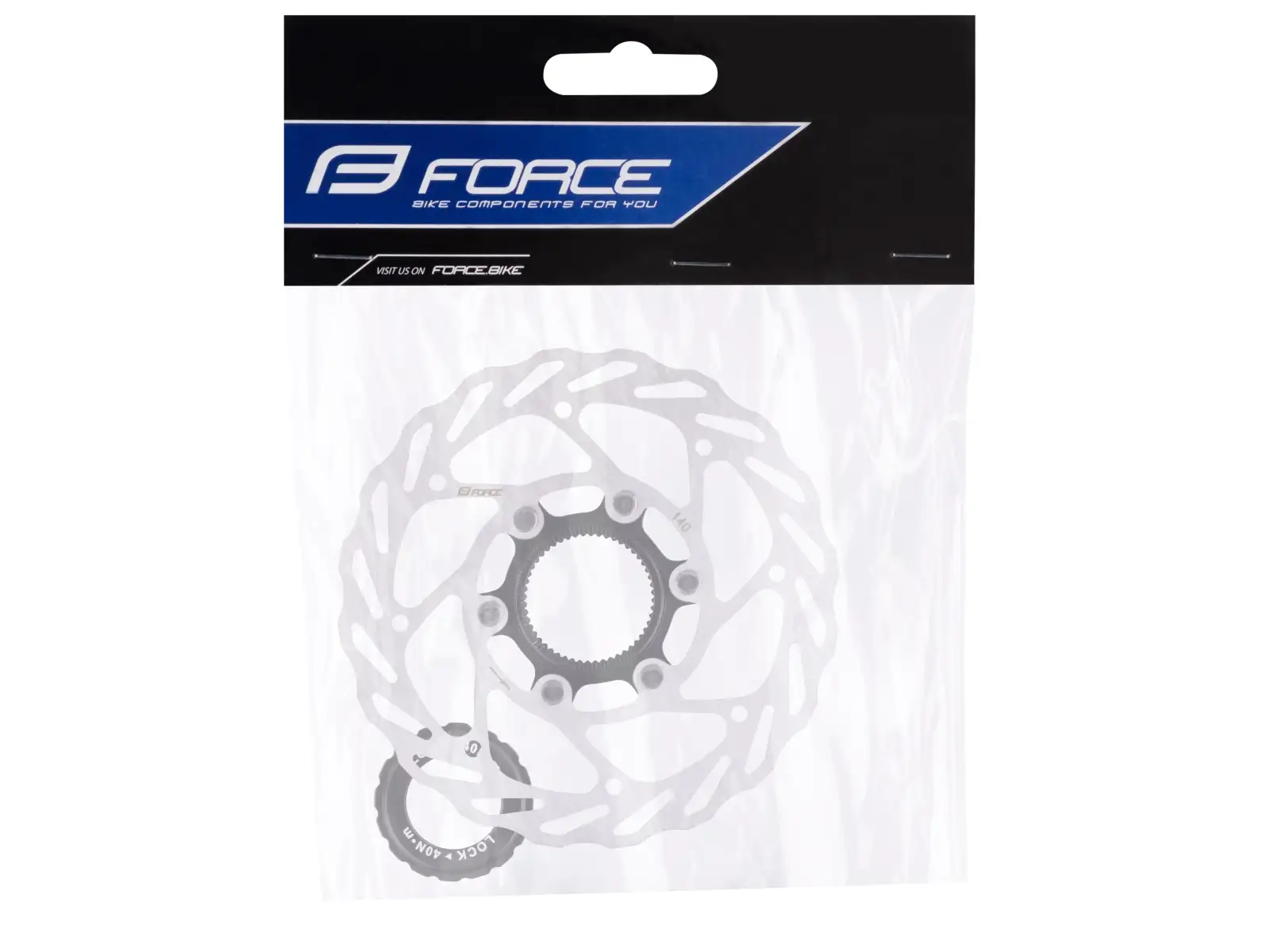 Force Center Lock 140 mm Bremsscheibe Silber