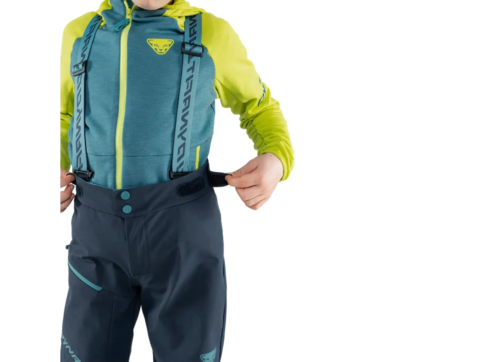 Dynafit Youngstar 3L Kinderhose mit Latz Heidelbeerblau/Sturmblau
