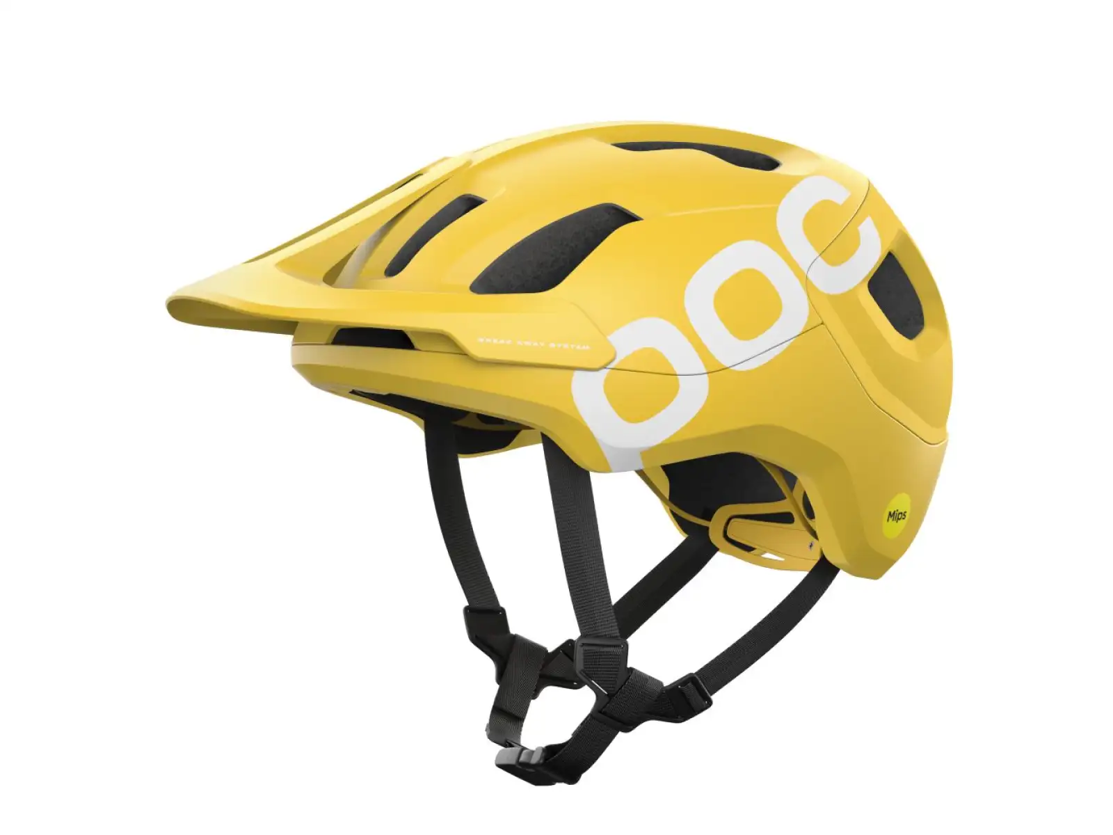 POC Axion Race MIPS Helm Aventurine Yellow Matt