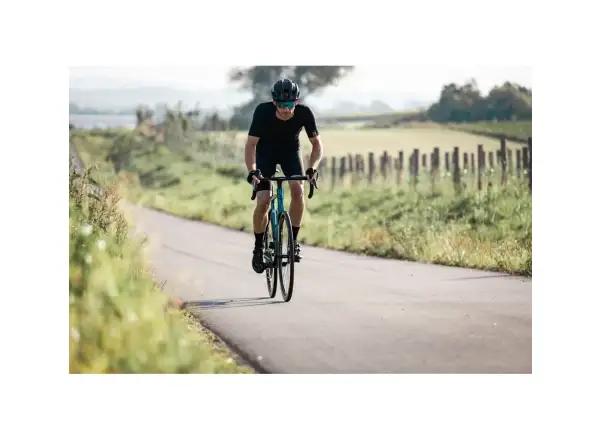 Force Epic Fahrradbrille schwarz/blau verspiegeltes Glas