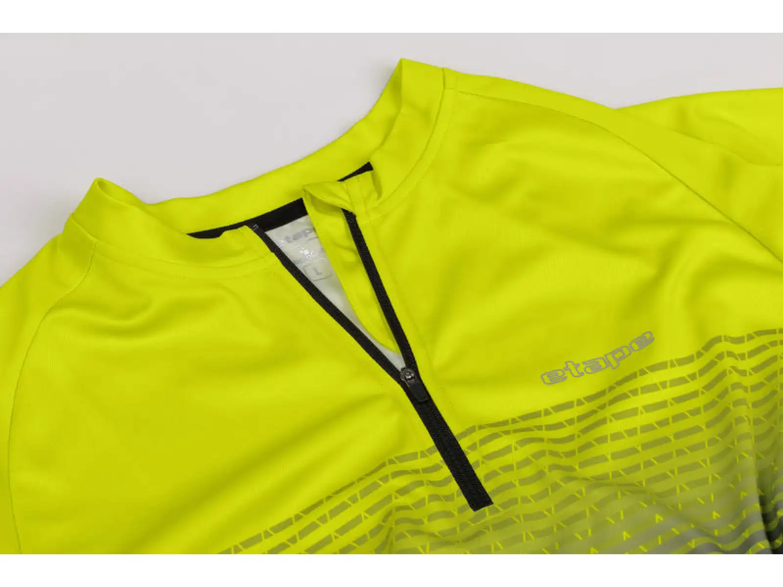 Etape Freetime Herrentrikot Kurzarm Limette/Schwarz.