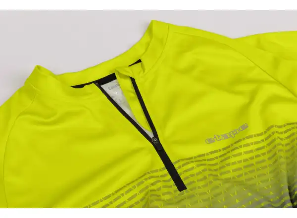 Etape Freetime Herrentrikot Kurzarm Limette/Schwarz.