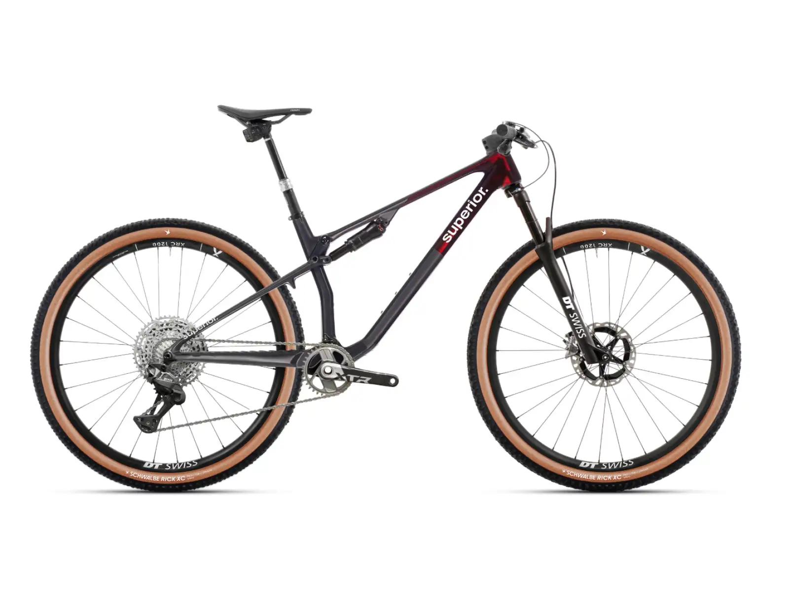 Superior XF 9.9 Team Mountainbike Gloss Carbon/Red Carbon