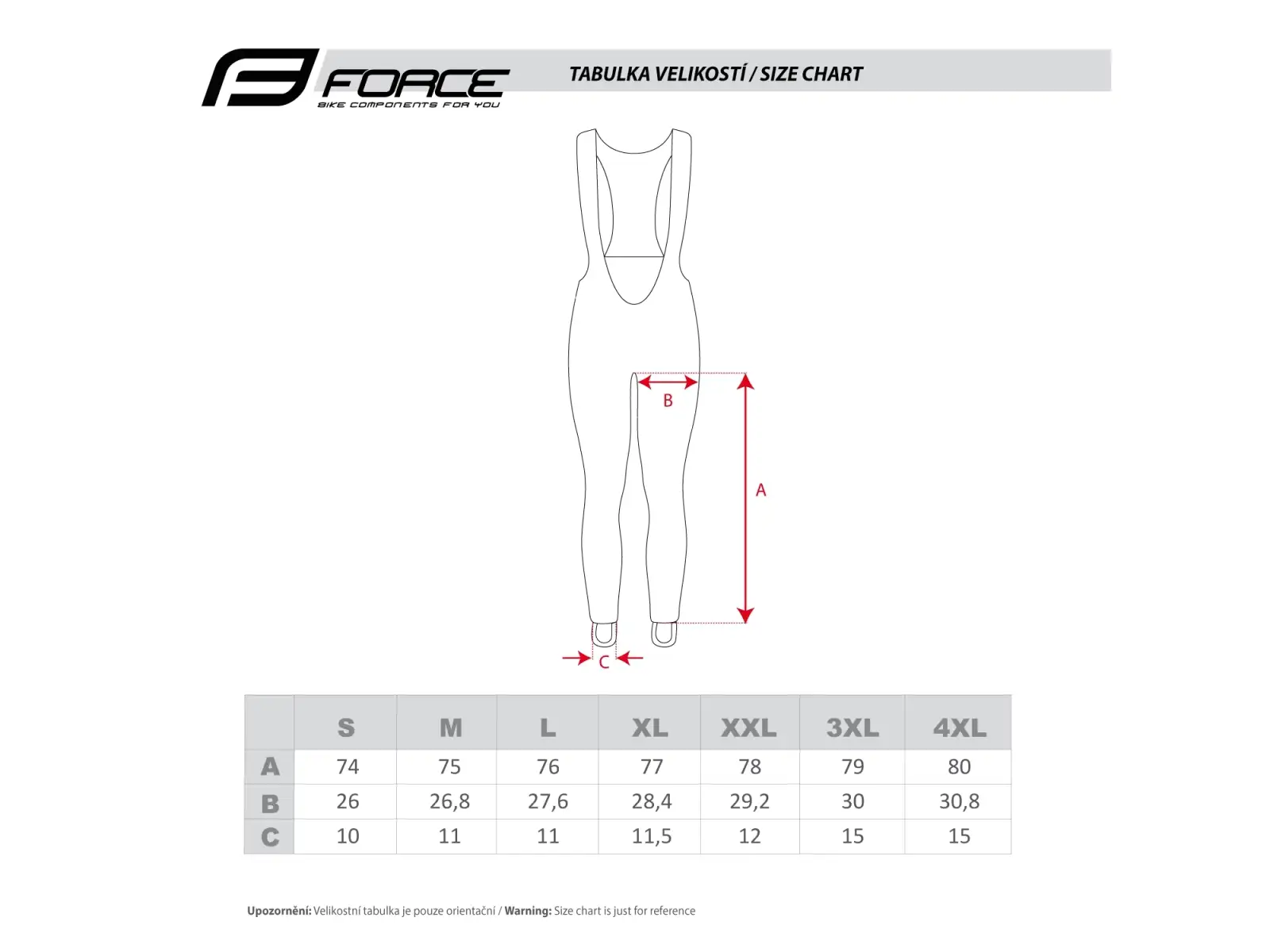 Force Brisk Herrenhose ohne Einlage mit Latz schwarz-weiß