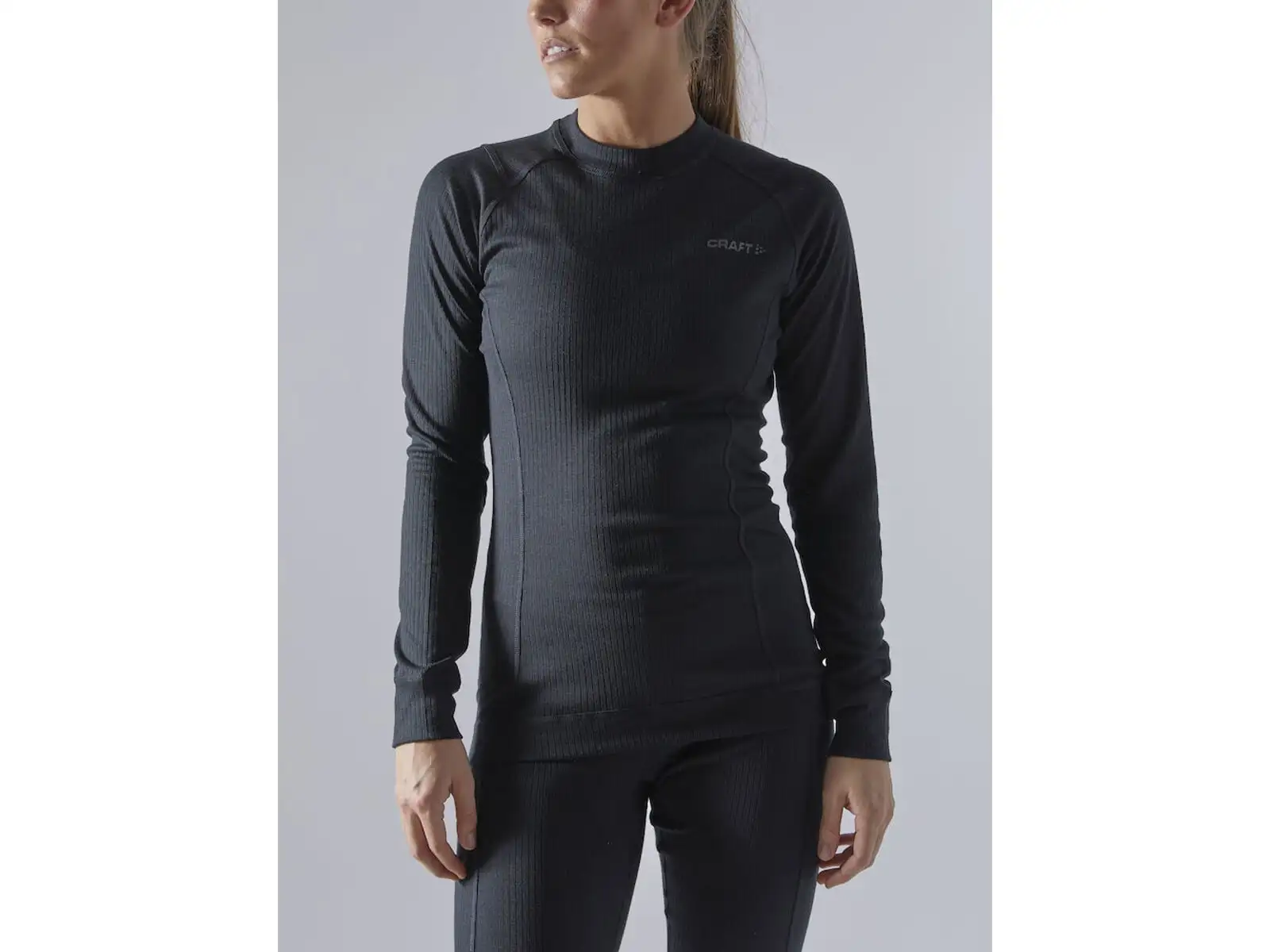 Craft Core Dry Baselayer Damen Set Langarmshirt + Hosen Black