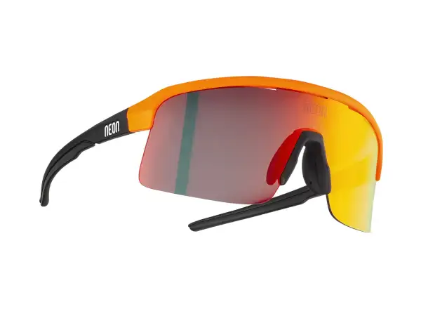 Neon Arrow 2.0 Brille Orange Schwarz Matt/Spiegel Rot.