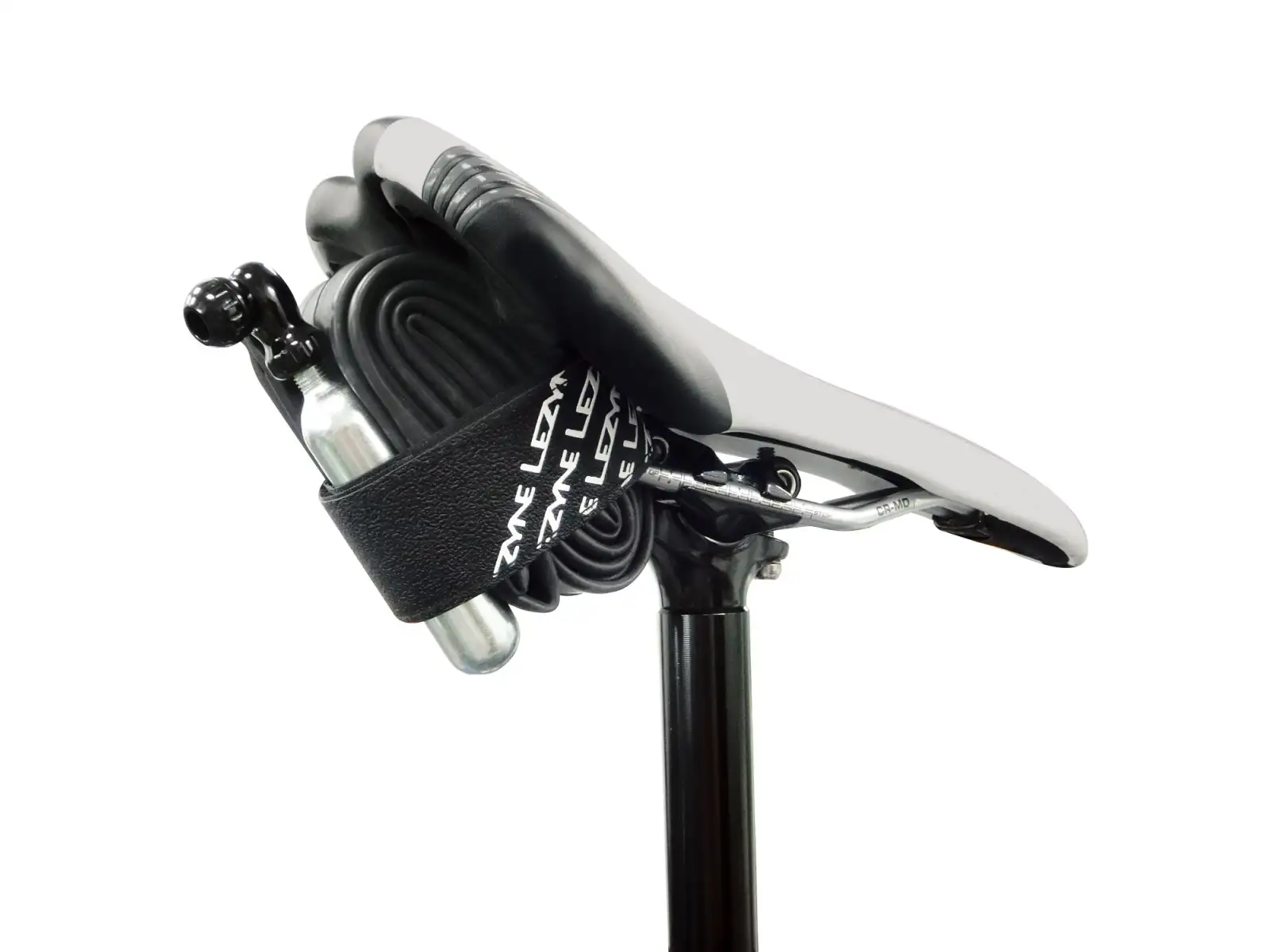 Lezyne Universal Strap Riemen Schwarz/Weiß Logo