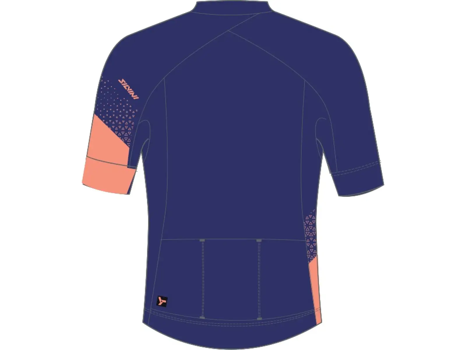Silvini Rosalia Damen Kurzarmtrikot marineblau/koralle
