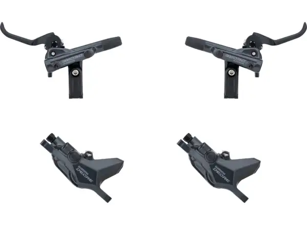 Shimano Deore BR-M6100 + BL-M6100 kotoučová brzda sada přední + zadní, polymer, hadice 100