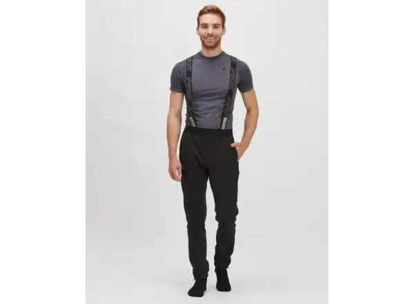 Silvini Alzaro Herrenhose mit Träger Schwarz