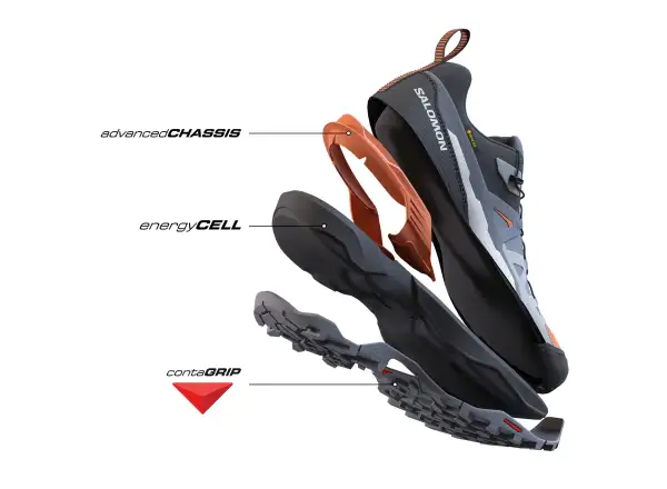 Salomon X Ultra 360 GTX Herren Wanderschuhe Castlerock/Black/Spicy Mustard
