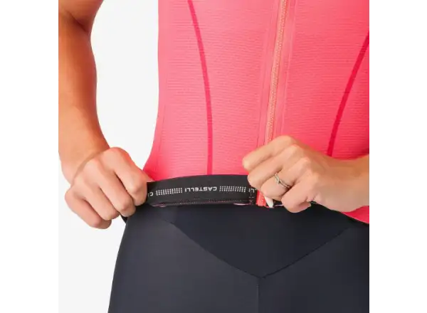 Castelli Anima Flow Damen-Trikot Kurzarm Brilliant Pink/Hibiscus