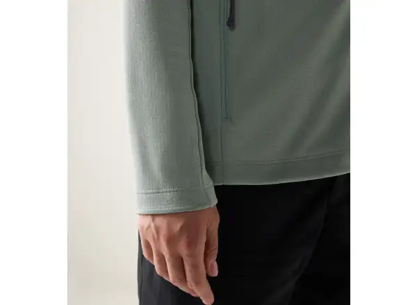 Haglöfs Korp Mid Hood Damen Sweatshirt Dew Green