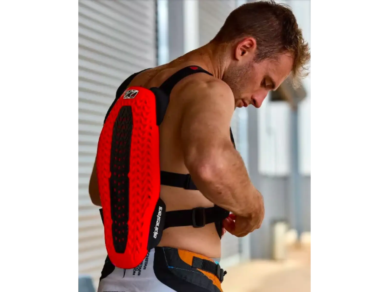 Alpinestars A-5 Plasma Schutzweste schwarz/rot/weiß