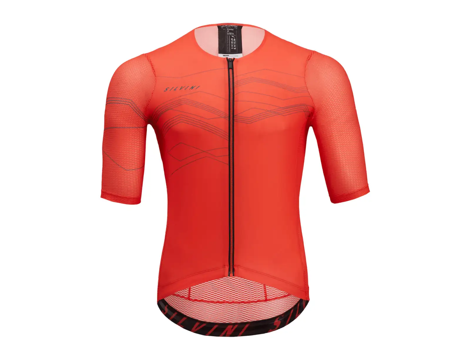Silvini Legno Herren Kurzarmtrikot rubin/anthrazit
