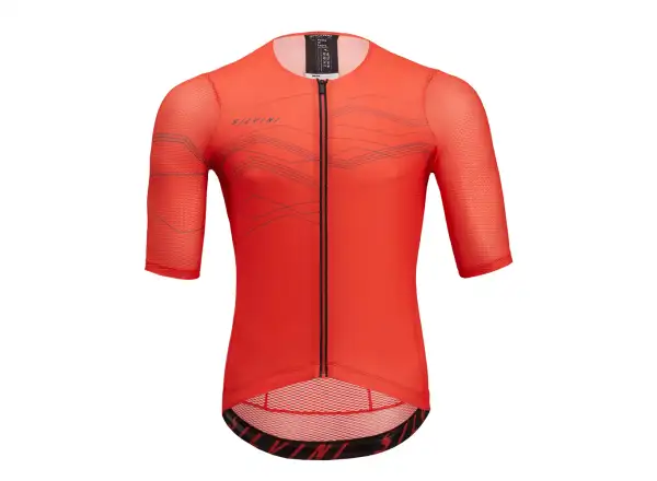 Silvini Legno Herren Kurzarmtrikot rubin/anthrazit